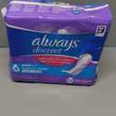 Always Discreet Adult Incontinence Pads for Women, Moderate Absorbency, Long Length, Postpartum Pads, Up to 100% Bladder Leak Protection, 54 Count (Packaging May Vary)
