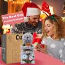 Solar Garden Statue Cat Figurine  Outdoor Decoration with Butterfly for Garden Yard Lawn Home Decor Outside : Unique Gifts for Mom Grandma (Retro)