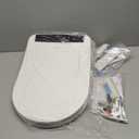 Electric Smart Toilet Seat, Upgraded Heated Bidet with Adjustable Instant Warm Water and Warm Dryer, Night Light, Slow Close Lid (Elongated2 (Side Arm Control))