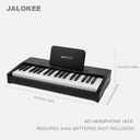Kids Piano Keyboard, Digital Piano for Kids, Music Educational Instrument Toy, Wood Toy for 3+ Girls and Boys (Black, 37 Keys)