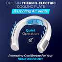 Arctic Air Freedom Touch Personal Neck Fan, 3-Speed Rechargeable Cooling Device, Long-lasting, Lightweight Portable Neck Cooler, Flexible Band & Thermo-Electric Cooling Plate for Hot Weather