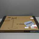 AX WABER Universal Floor TV Stand with Mount 70 Degree Swivel 9 Level Height Adjustable and Space Saving Design for Most 27 to 65 inch LCD, LED OLED TVs, Perfect for Corner & Bedroom White AX1006TW