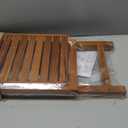 VaeFae Teak Bathroom Shelf, 4-Tier Storage Shelf, Wooden Stand Shelf Organizer for Bathroom, Kitchen, Living Room, Laundry, Garage