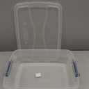 Rubbermaid Cleverstore 17 Qt Clear Storage Bins with Lids, 6-Pack, Stackable, BPA-Free, Made in USA