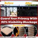 Amgo Black 6' x 50' Fence Privacy Screen, Commercial Standard Heavy Duty Windscreen with Bindings & Grommets, 90% Blockage, Cable Zip Ties Included