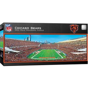 MasterPieces 1000 Piece Sports Jigsaw Puzzle - NFL Chicago Bears Endzone View Panoramic - 13"x39"