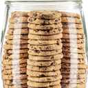 kitchentoolz 1 Gallon Glass Cookie Jar with Lid Set of 2 Large Glass Jars with Lids for Cookies, Candy, Flour, Sugar, Pet Treats Clear Glass Canisters for Food Storage - Pack of 1