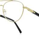 Classic Aviator Reading Glasses for Men Women Light Blocking Computer Readers Spring Hinge Metal Frame Acetate Legs, Magnification Strength: 1.75 x