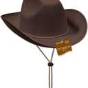 Beistle Felt Cowboy Hats Western Headwear Birthday, Photo Booth & Halloween Costume Accessories
