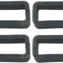8PCS Band Holder Silicone Replacement Ring 18mm Smartwatch Silicone Activity Ring Black