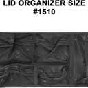 LAFENLIN Lid Organizer for Pelican 1510 Case, 5 Mesh Pockets Storage Organizer, Fits Camera Cases, Diving Dry Boxes, Hard Cases & Toolboxes – Includes Screws & Hook and Loop Strap, Durable, Shockproof lid organizer 1510