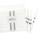 T1.25AL250V,1.25A,1.25A Fuse, Slow-Blow Glass Lead Fuses, 5x20mm,1.25 amp 250 Volt,0.2" x 0.78" Time-delay Fuse (40Pcs)