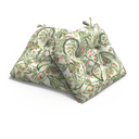 Patio Wicker Chair Cushions, All Weather Outdoor Tufted Chair Pads Pack of 1, 19 x 19 x 4 Inch U-Shaped Seat Cushions of Garden Furniture Decoration, Faylinn Shadow Paisley
