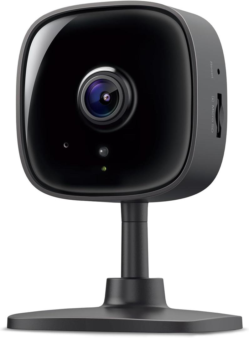 Tapo 1080P Indoor Wired Security Camera - Works as a Baby Monitor & Pet Camera, Motion Detection, 2-Way Audio, Siren, Night Vision, Subscription-Free Local Storage or Optional Cloud, C101