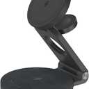 ADAM elements Mag 360 Qi2 3-in-1 Foldable Magnetic Charging Station, 15W Fast Wireless Charger for iPhone 17 16 15 14 13 12 Series, Apple Watch & AirPods