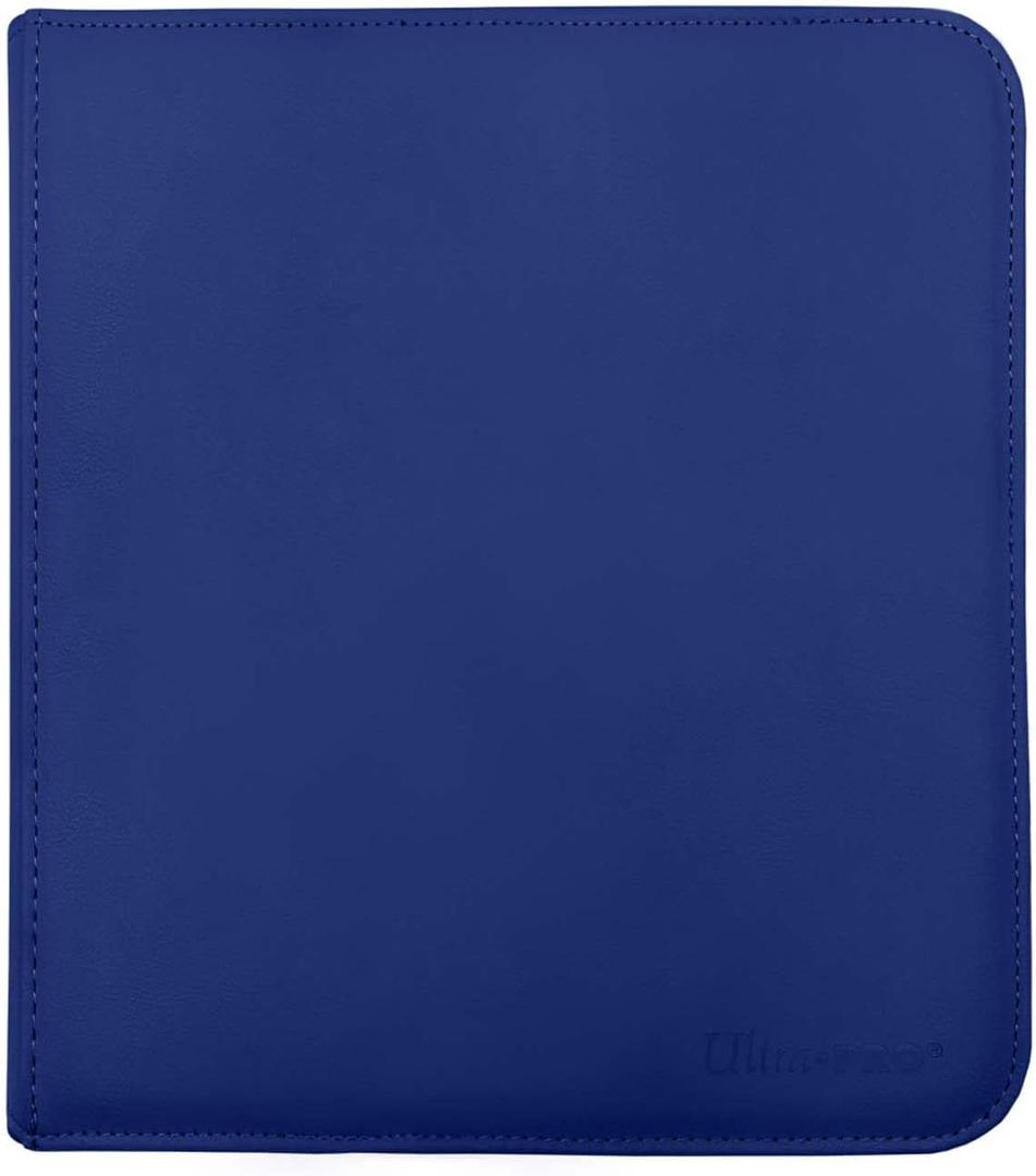 Ultra PRO - Vivid 12-Pocket Zippered PRO-Binder (Blue) - Protect and Store your Valuable Gaming cards, Sports cards or Collectible Cards, Store and Protect Up to 480 Cards, 20x12 inches