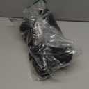 R.Vivimos Maxi Dress for Women Long Sleeve V Neck Drawstring Button Up Casual Split Flowy Dress (Medium, Black)