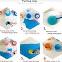 mjcakrn Paint by Numbers Kit for Adults Jesus Nativity Painting by Numbers Kits Christmas Paint by Numbers for Adults DIY Acrylic Painting on Canvas for Home Wall Art Decor 16 x20 Inch