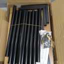 6-Tier Ladder Shelf, 77 Inches Wall Mounted Ladder Bookshelf with Metal Frame, Wood Tall Open Storage Rack and Display Shelves for Home Office Bedroom Living Room, Rustic Brown