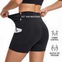 3 Pack Biker Shorts with Pockets Women,5/8" Soft High Waist Tummy Control Yoga Workout Athletic Running (XXL)