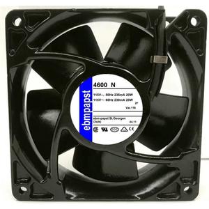 EBM-PAPST 4600N-466 20W 230MA 115V-AC 106CFM Cooling Fan 119X119X38MM D534805