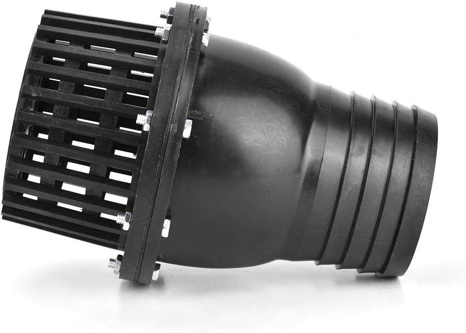 Water Pump Foot Valve Black PVC Low Pressure Flat Check Valve Black 1.5in 2in 2.5in 3in 4in Optional for Fluid Machine Industrial Garden(4in), Various Pumps And Accessories