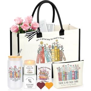 JoycuFF Book Lovers Gifts, Gifts for Book Lovers Women, Bookish Gift Accessories for Readers, Gift for Librarian Bookworms Reading Club Birthday Christmas