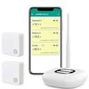 MOCREO ST3 WiFi Room Thermometer Hygrometer, Email Alarm, App Notification, Data Record Export, No Subscription Fee, Remote Wireless Temperature Sensor for RV, Warehouse, Vacation Home (2 Pack)