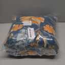 VANJOROY Boho Throw Blanket, 100% Organic Cotton Breathable Ultra Soft 60" x 80" Bed Quilt Blue Throw - All Season Bird Floral Rustic Farmhouse Decor Reversible Blanket for Couch Chair and Gift