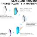 B.N.U.S Polarized Sunglasses for Men with Corning Glass Lens - Scratch-Resistant, Optical Clarity, Premium UV Protection