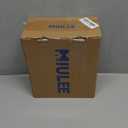 MIULEE Cream Blackout Curtains for Bedroom Living Room 84 Inches Long 2 Panels, Thermal Insulated Room Darkening Drapes Solid Grommet Noise Reduction Light Blocking Window Treatments 40x84 Inch