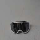 EXP VISION Ski/Snowboard Goggles for Men Women, OTG Snow Goggles Anti Fog UV Protection (White Frame Silver)