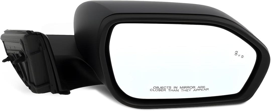 Passenger Side Power Heated Mirror Assembly Compatible with Explorer 2020-2024 Right Side Door Mirror w/Blind Spot Detection & Warm and Floor Lamp LB5Z17682BA FO1321674 (8 Pins)