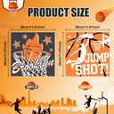 150PCS Basketball Party Food Serving Set - 100 Deli Wax Paper Sheets + 50 Disposable Food Trays - Sports Theme Snack Trays & Greaseproof Wrappers for Game Day, Birthday, Tailgate Party