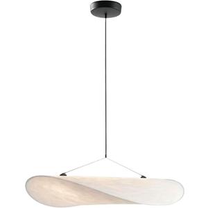 Japanese Style Bedroom LED Pendant Lights Designer Famous Restaurant Nordic Chandelier Art Silk Fabric Hanging Ceiling Light 3 Color Chandelier for Dining Room Living Room(40cm)