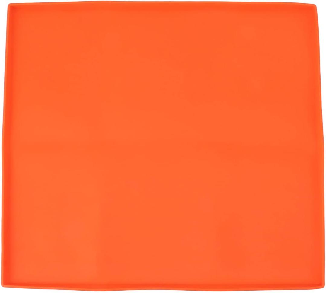 Griddle Mat Heavy Duty Silicone Grill Cover Protect, 22 inch BBQ Griddle Cover for Weber Grill Mat,Protect Griddle from Rodents, Debris and Rust, Gray (22in Orange)