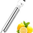 Livtor Stainless Steel Lemon Zester Grater, Lemon zester tool,citrus zester tool for Orange Citrus Peeler with Channel Knife