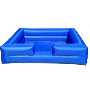 OZIS 10FT Ball Pit Inflatable Foam Pit with Built-in Blower, Portable Foam Party Pit for Indoor/Outdoor Activities Easy to Setup (Blue)