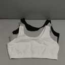 Fruit of the Loom Women's Multi-Pack Tank Top Style Sports Bra (36, Black/White/Heather Grey)