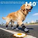 EXPAWLORER Dog Socks to Prevent Licking Paws with Grippers for Hot Pavement & Hardwood Floors Anti Slip, Reflective Dog Shoes Booties Boots & Paw Protectors with for Small Medium Large Senior Dogs XL