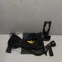 Retractable Garden Hose with Sprayer and Hose Holder, 10', Black
