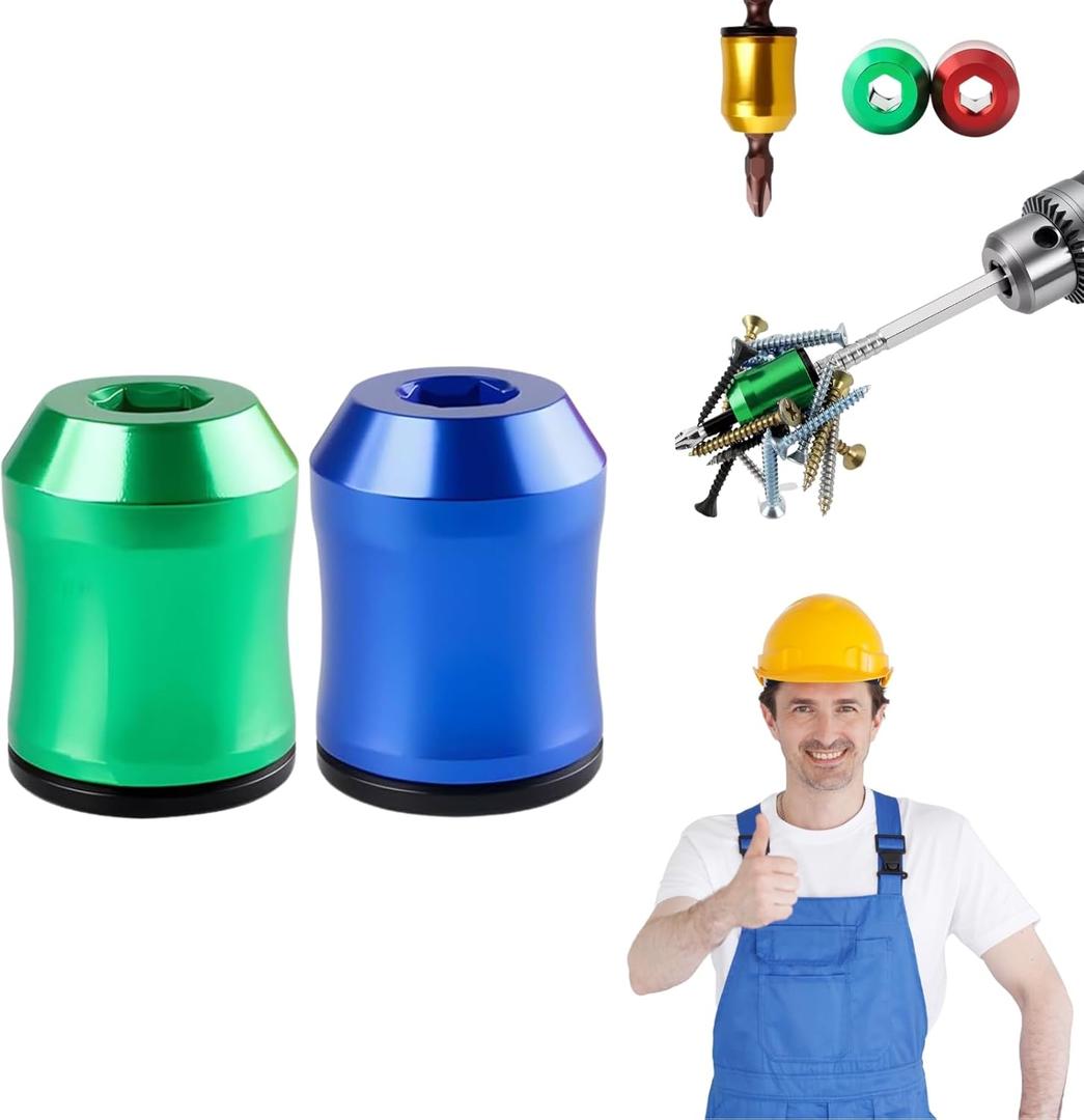 Strong Magnetic Screw Ring, Universal Magnetic Screw Holder, Removable Household Tool Metal Screw For Power Tools, Mechanics & Carpenters