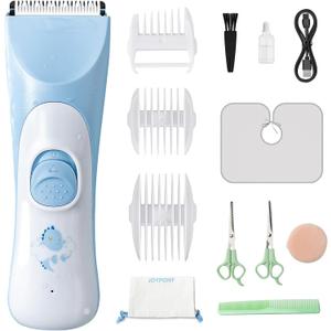Baby Hair Clippers, Quiet Hair Trimmer for Kids, Waterproof Rechargeable Cordless Baby Hair Cutting Kit for Infant and Toddler