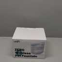 uahpet Cat Water Fountain, Wireless & Battery Operated 2L/67oz Pumpless Automatic Pet Fountain with Motion Sensor, Food-Grade ABS Tray, Easy to Clean Water Dispenser for Cats