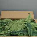 CQURE 108 Branches Fake Ferns Artificial Plants Large, 50" Set of 2 Artificial Boston Ferns Faux Hanging Fake Plants for Outdoors Planter Home Garden Decor