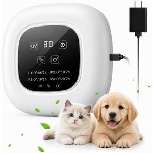 Air Purifier, Quiet Air Freshener, Cat Litter Deodorizer with Ozone & Negative Ion for Litter Box, Pet Odor, Smoke, Musty, Dust, Ionic Air Purifier for Bedrooms, Kitchens, Bathrooms and Small Room