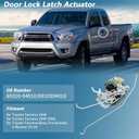 No.69320-04010 Front Left Power Door Lock Latch Actuator for Toyota Tacoma 1998-2004 2.4L 2.7L 3.4L Front Driver Side Door Lock Actuator Motor Door Latch No.6932004010