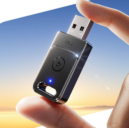 Cleviton for Apple Carplay Wireless Adapter, 3X Fast AutoConnect, No Latency, Plug&Play, Wireless Carplay Adapter, 2025 Mini Car Play Dongle for iPhone 6~17, Fit for 927+ Cars,USB A/C,Matte Black