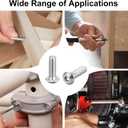 uxcell M8x35mm Machine Screws Hex Socket Round Head Screw 304 Stainless Steel Fasteners Bolts 10pcs