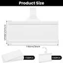 100 Pcs Reusable Plastic Wire Shelf Label Holder, for Pantry Retail Shopping Mall Store, Supermarket UPC Price Card & Ticket Display, Strong & Easy Clip Design Tight Snap Lock Closure. 1-1/4" H X 3" W